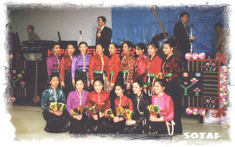 Teen dancers, New Year 1998.